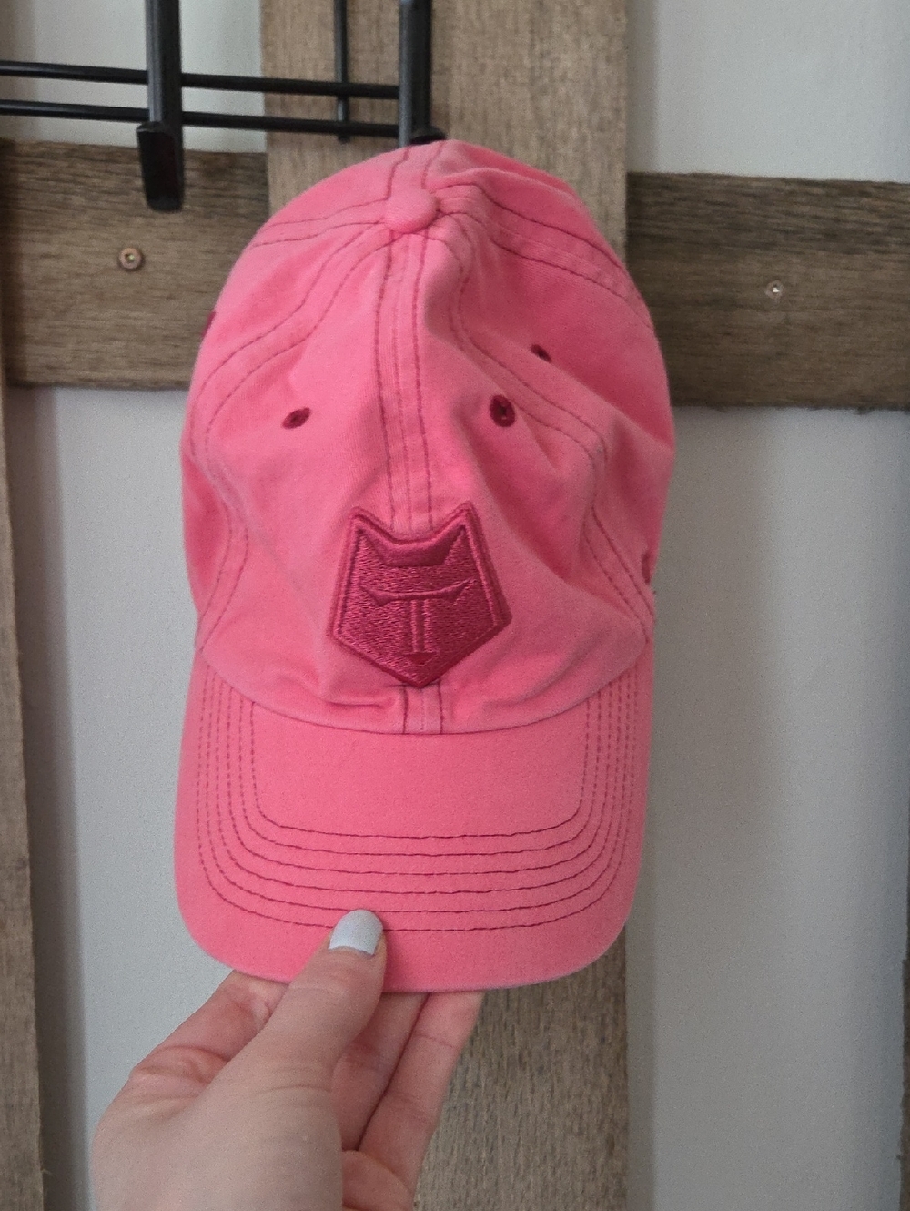 Toronto Wolf Pack Pink Embroidered Logo Baseball Cap
